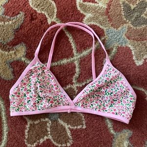 American Apparel Floral Coquette Bralette